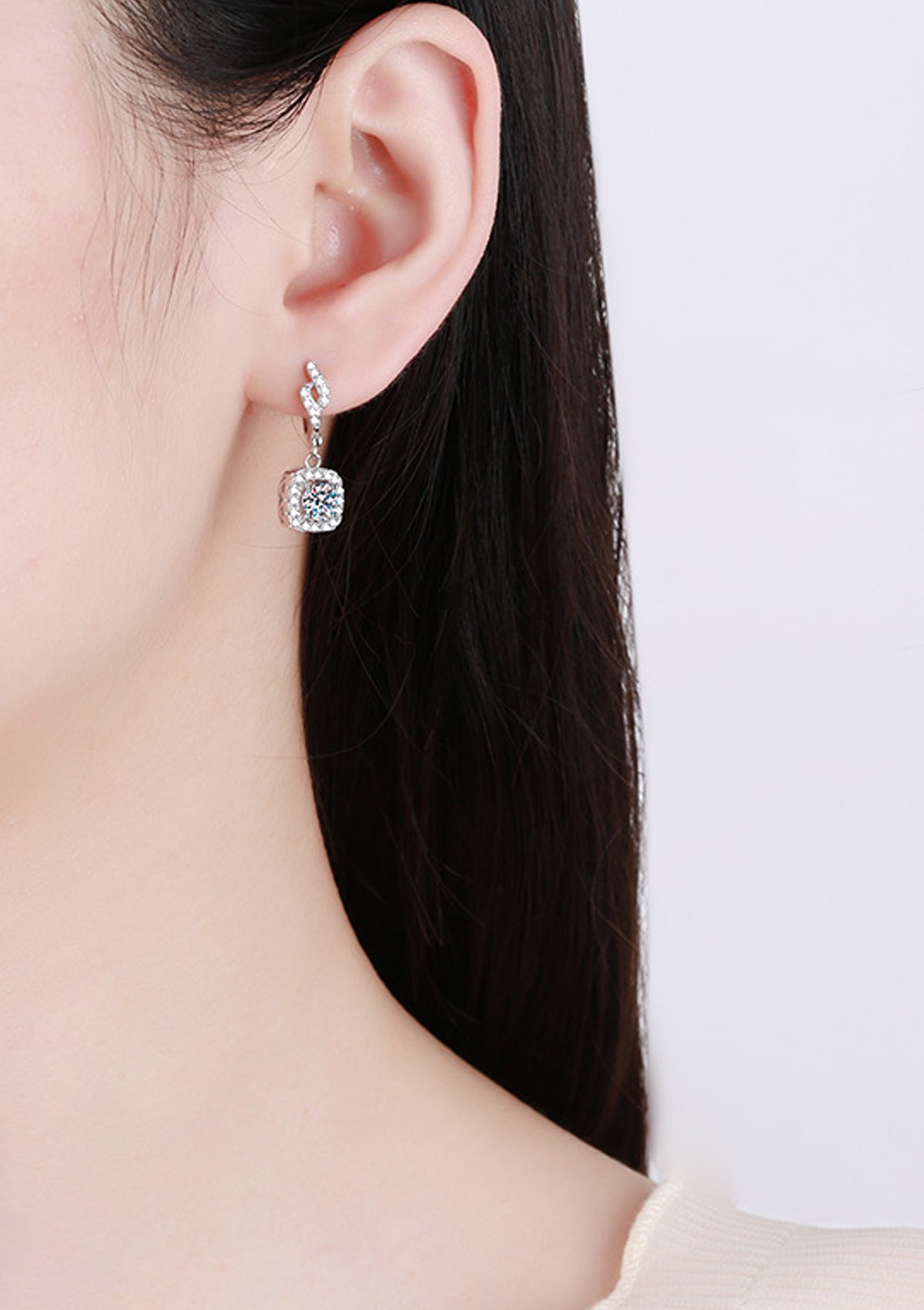 S925 STERLING SILVER TWISTED TASSEL EARRINGS